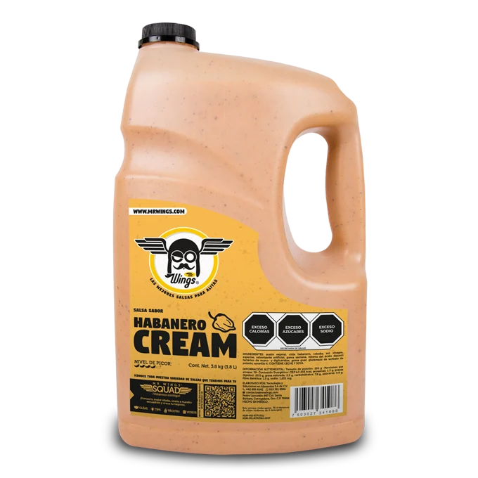 Salsa Habanero Cream Galon — código CREAM