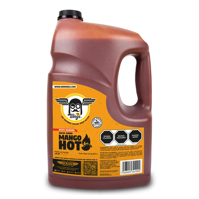 Salsa Mango Hot 3.8 L (4.2 kg) — código P-0199, 3.8 L