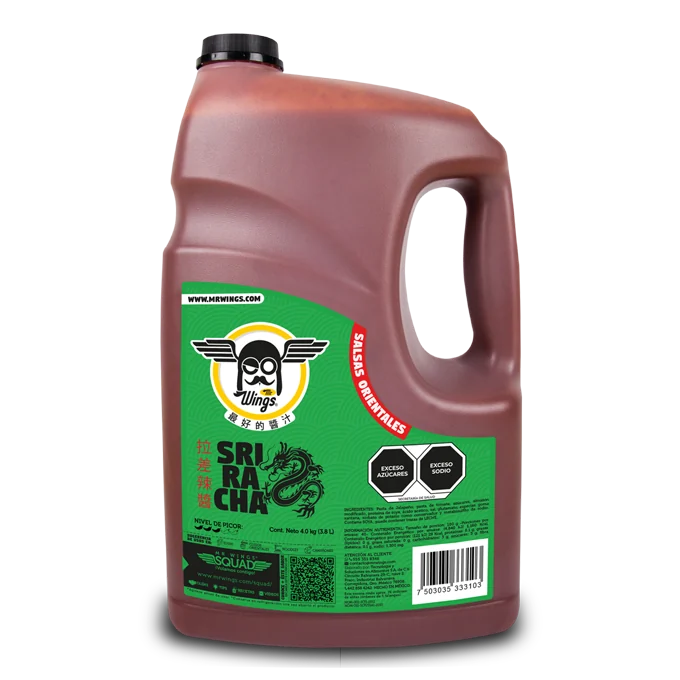 Salsa Sriracha 4.0 kg (3.8L) — código P-0203, 4 kg