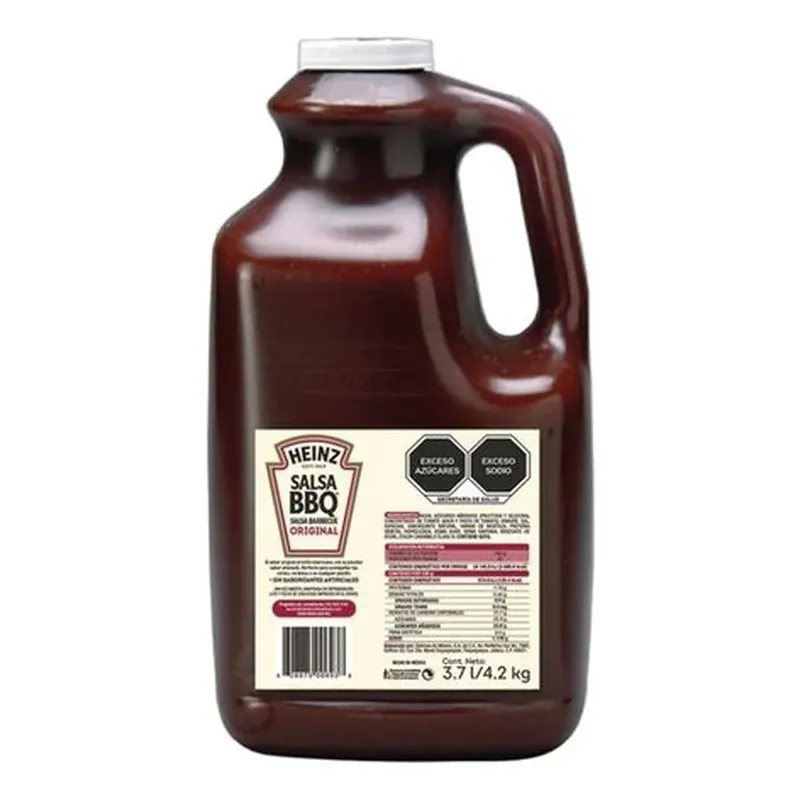 Salsa BBQ 4/3. Heinz — código HBBQ, Galón 3.78 L (pieza)
