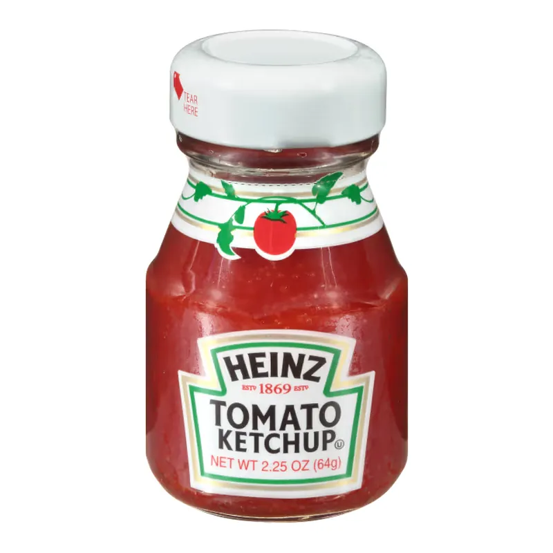 Ketchup Roomservice Label 60f/ 63g — código KR60, Caja 60 piezas