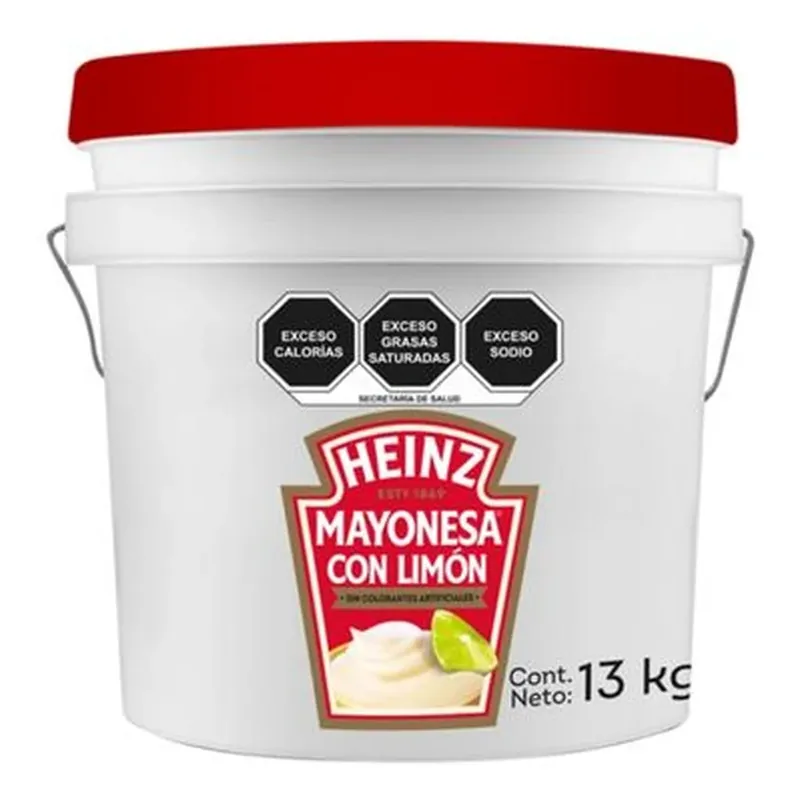 Mayonesa Limon Heiz Cubeta de 13kg — código MAY13, Cubeta