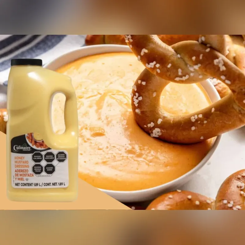 Aderezo Miel Mostaza Culinaire 1.89 L — código AMM, 1/2 Galón