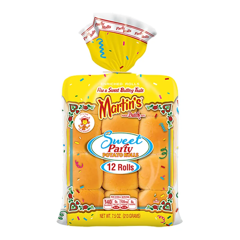 Martins Sweet Party Potato Rolls 24 Each Per Box 8 Per — código MPP, Caja 8 x 24 pz (192 pz)
