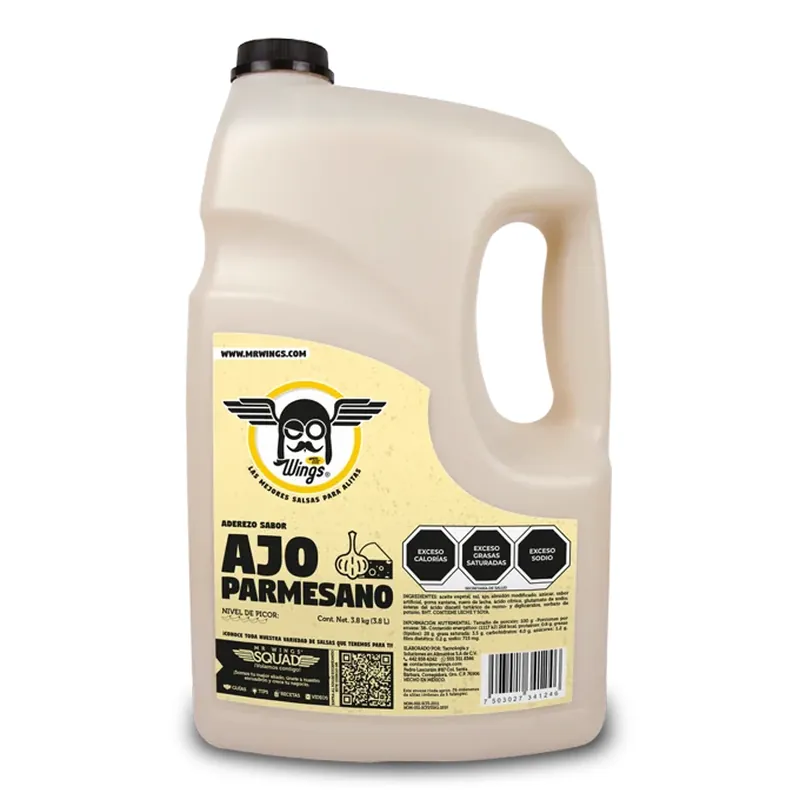 Aderezo Ajo Parmesano Galon — código AP, Galón 3.78 L