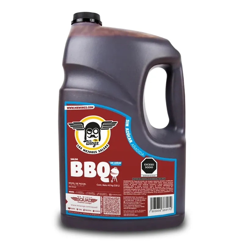 BBQ sin Azucar Mr. Wings — código BBQSA, Galón 3.78 L