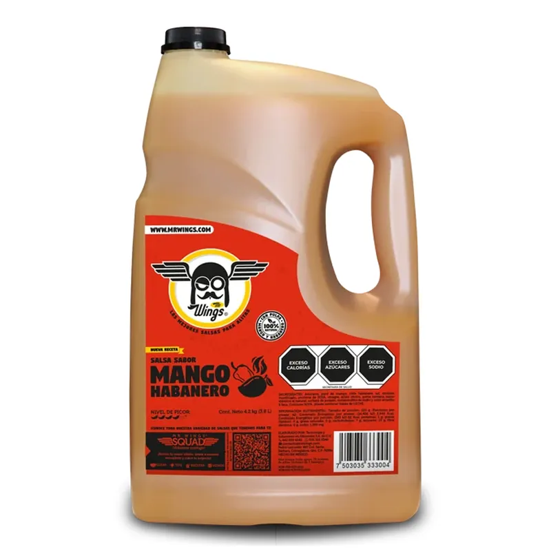 Salsa Mango Habanero Galon — código MANGOH, Galón 3.78 L