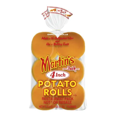 Martins 4 Potato Rolls 12 Each 60 Per Box 5 Per Case — código PHM, 5 pq/12 pz