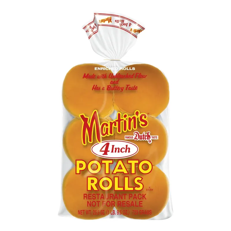 Martins 4 Potato Rolls 12 Each 60 Per Box 5 Per Case — código PHM, 5 pq/12 pz