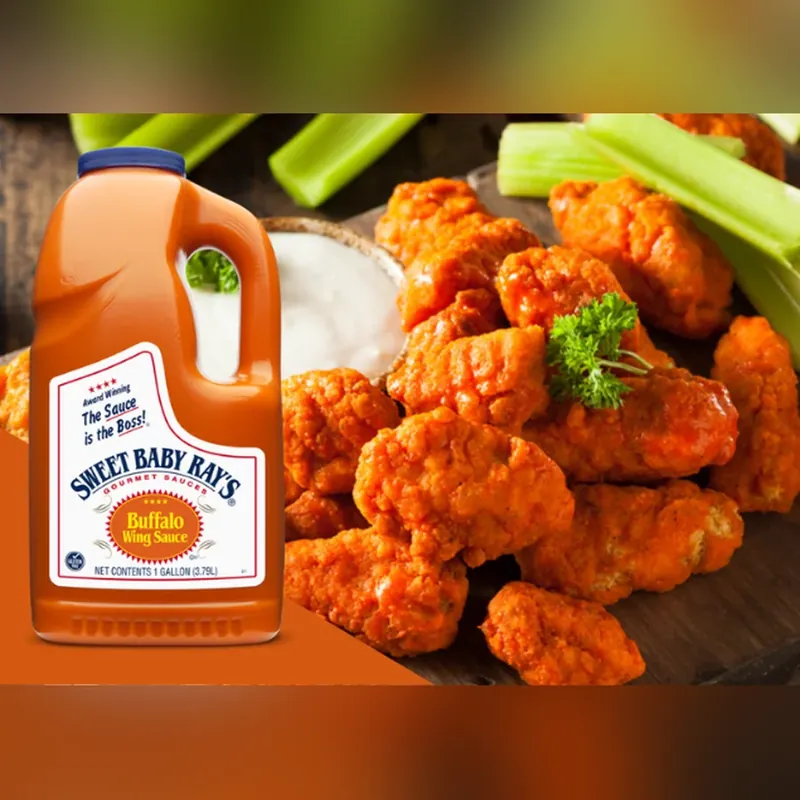 Buffalo Wing Sauce Galon 3.79 — código BWS, Caja