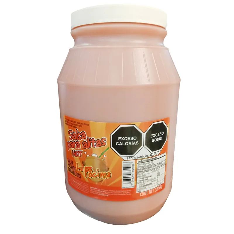 Salsa para Alitas Hot la Pocima — código SAPHOT, Galón 3.85 kg