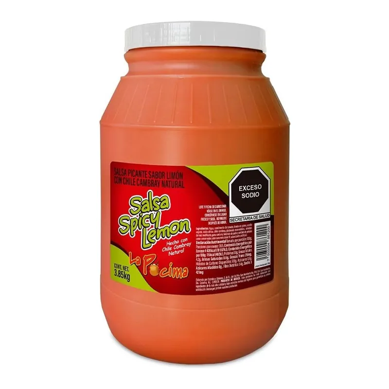 Salsa Spicy Lemon la Pocima — código SPY, Galón 3.85 kg
